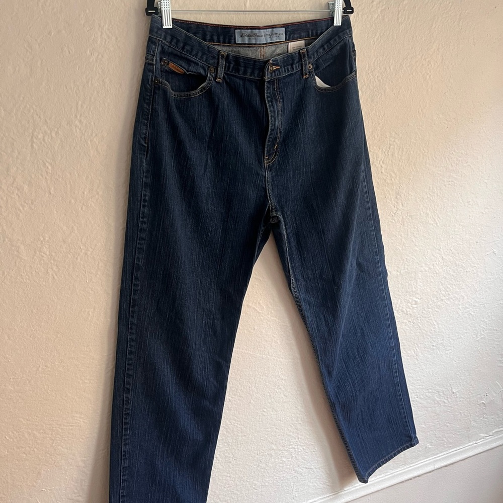 Eddie Bauer Straight Dark Blue Jeans
